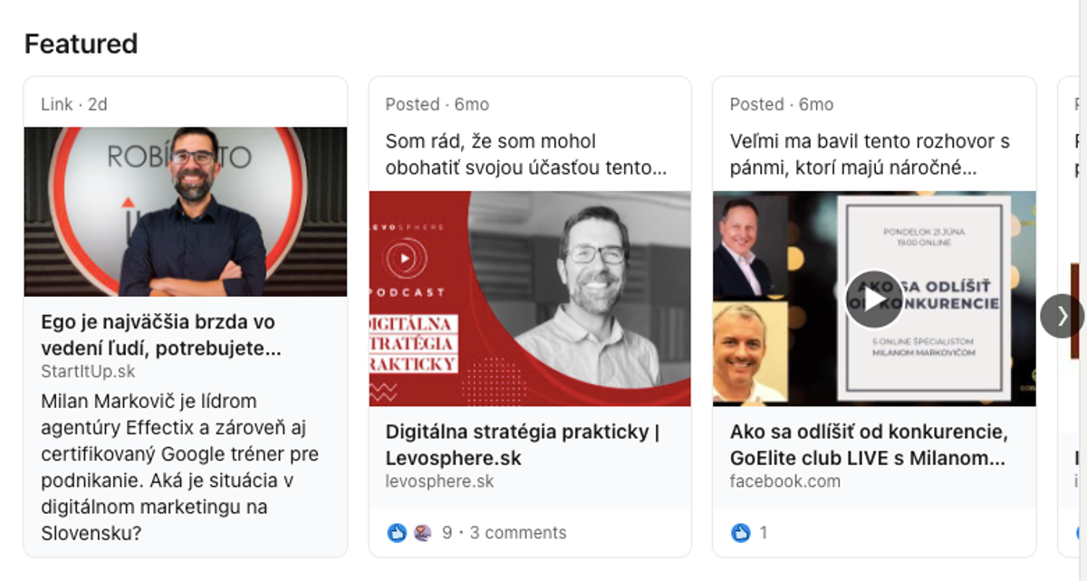 Featured Linkedin
