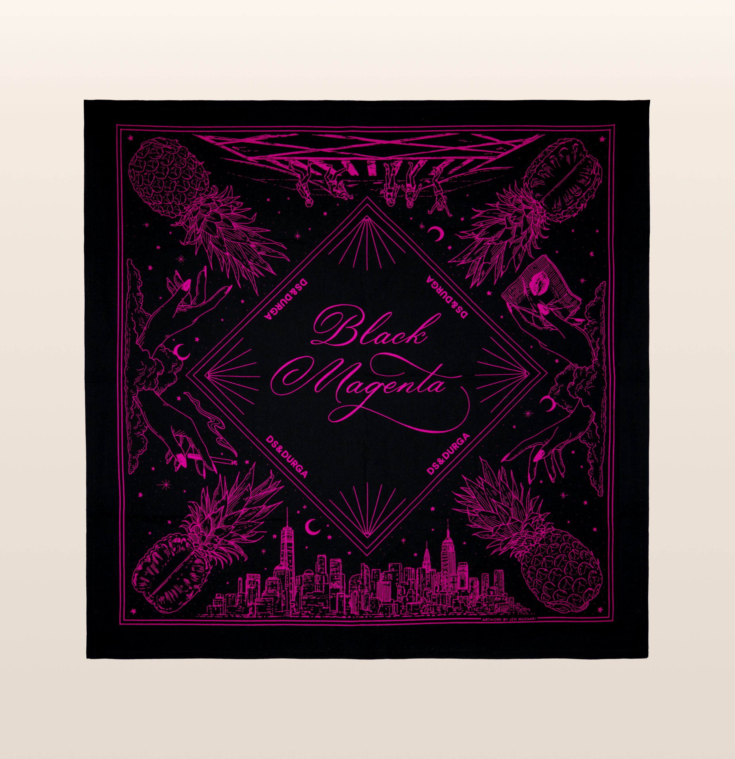 BLACK MAGENTA bandana - D.S. & DURGA