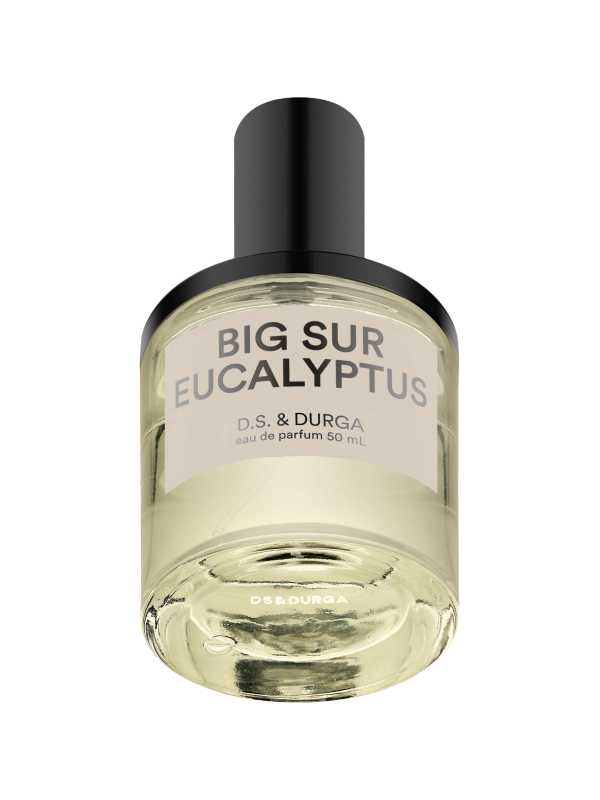 A bottle of "big sur eucalyptus" eau de parfum by d.s. & durga, 50 ml.