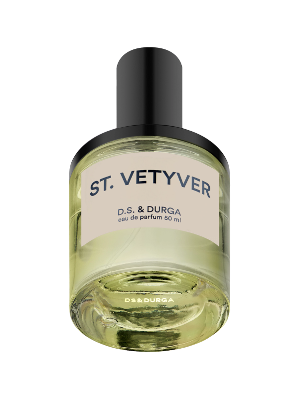 A bottle of "st.vetyver" eau de parfum by d.s. & durga, 50 ml.