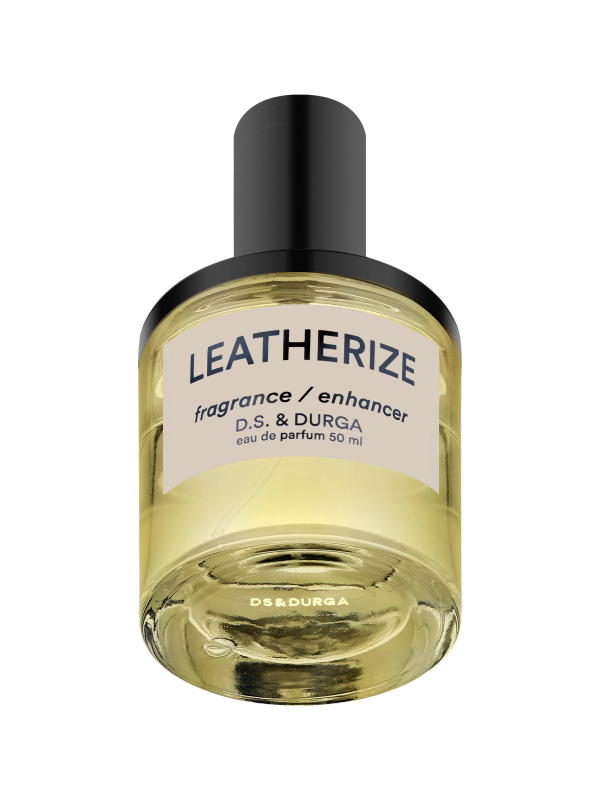 A bottle of "leatherize" eau de parfum by d.s. & durga, 50 ml.