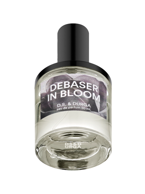 A bottle of "debaser in bloom" eau de parfum by d.s. & durga, 50 ml.