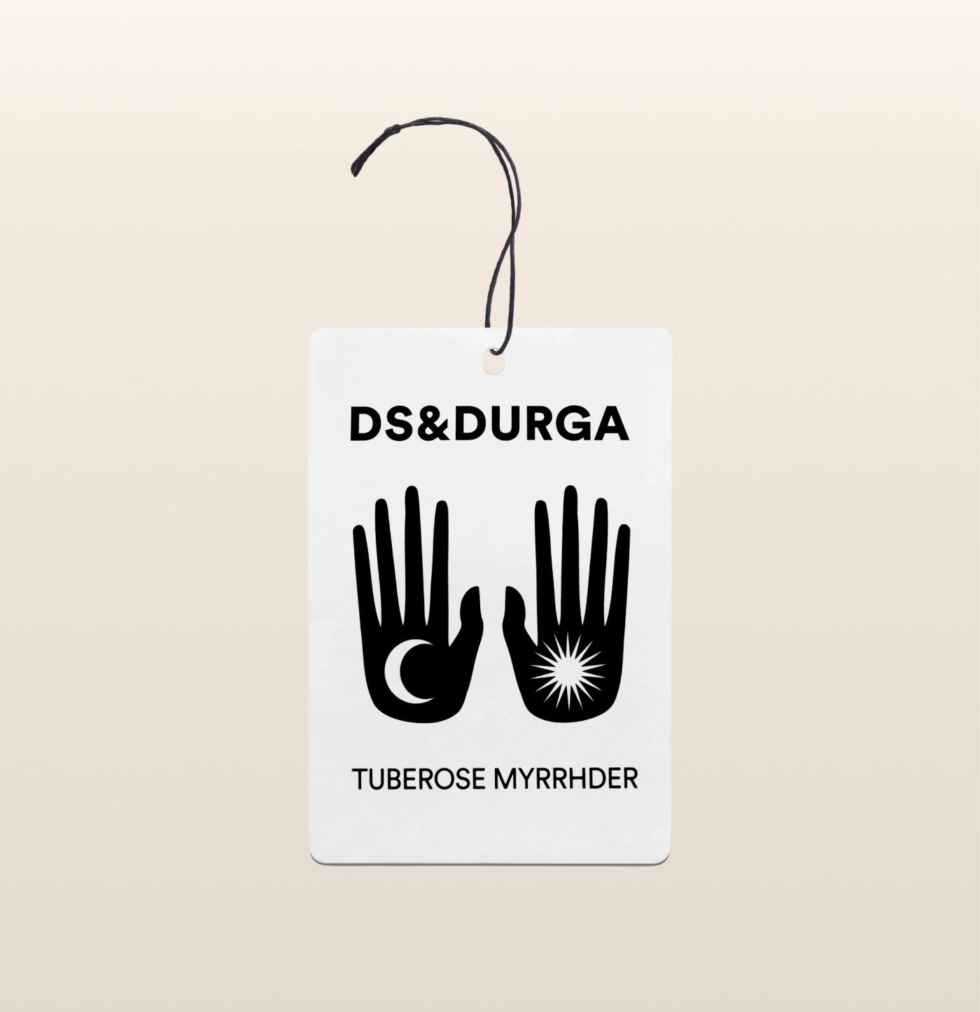 d.s. & durga The night queen’s suspended bulbs in the hour of darkness caked with spicy Ethiopian myrrh cacao currant and dank Madagascar vanilla