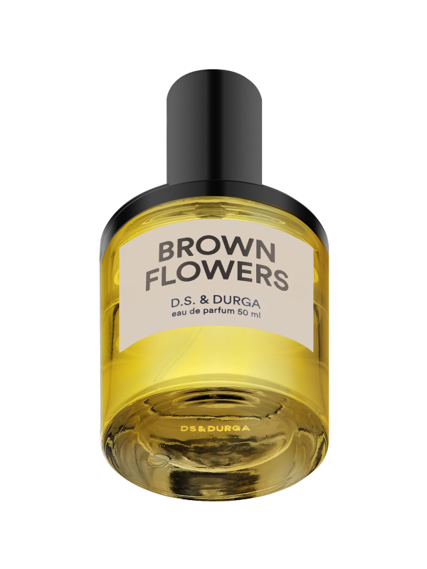 A bottle of "brown flowers" eau de parfum by d.s. & durga, 50 ml.