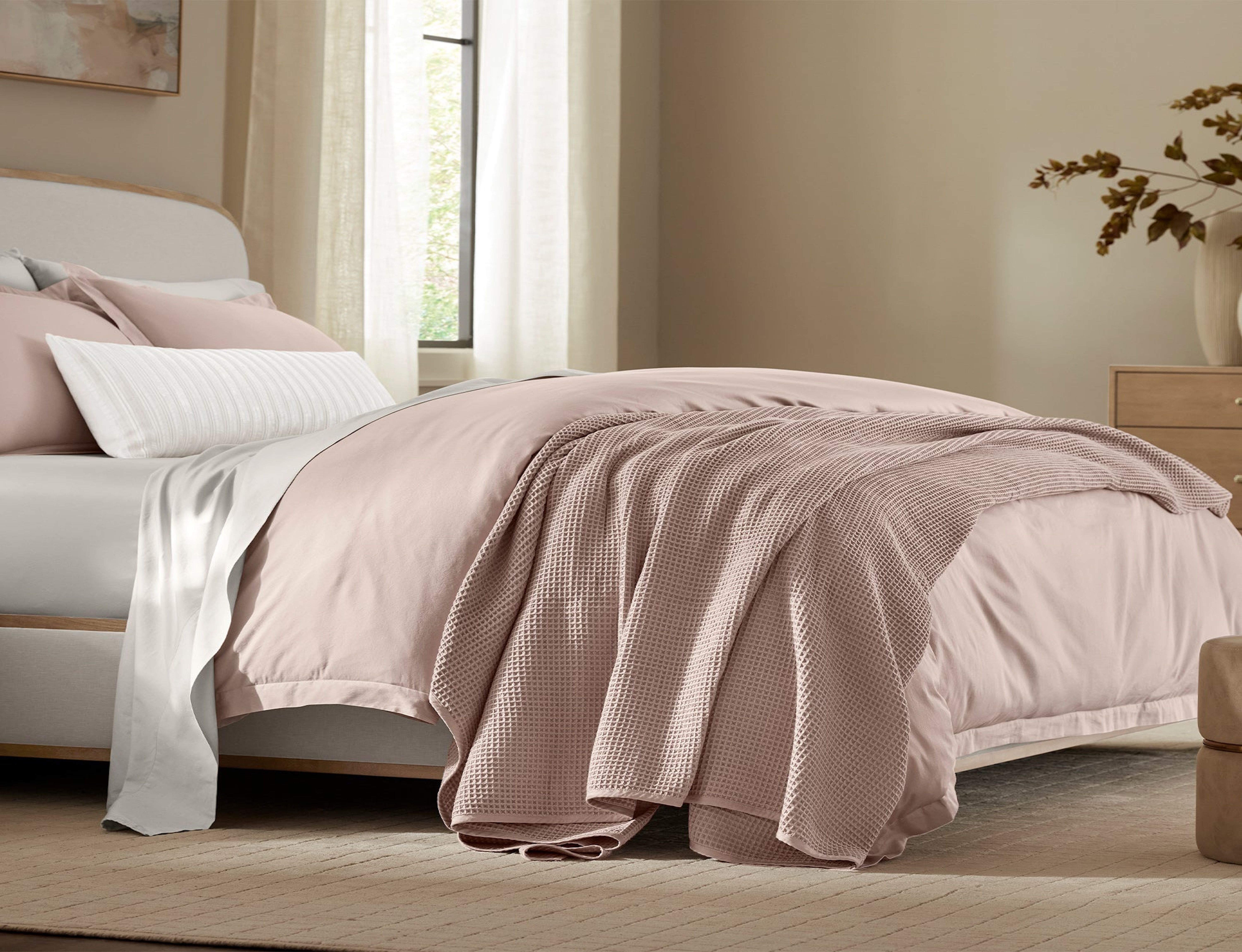 Luxury Organic Waffle Bed Blanket Boll Branch