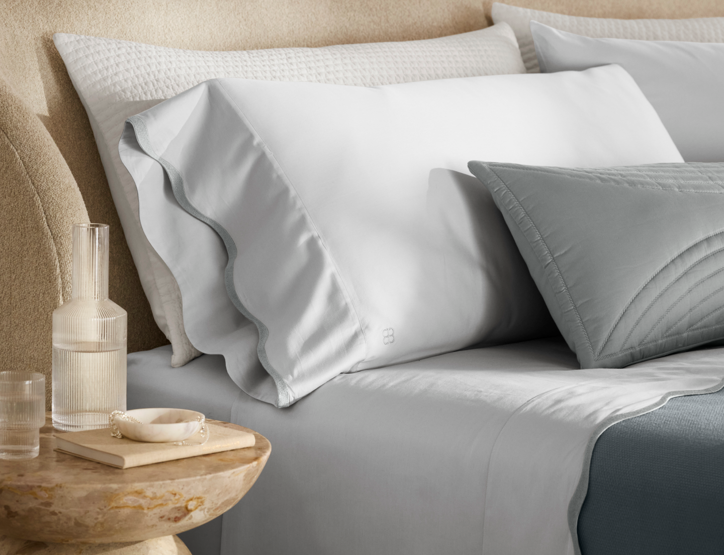 Signature Embellished Pillowcase Set - Thumbnail 3