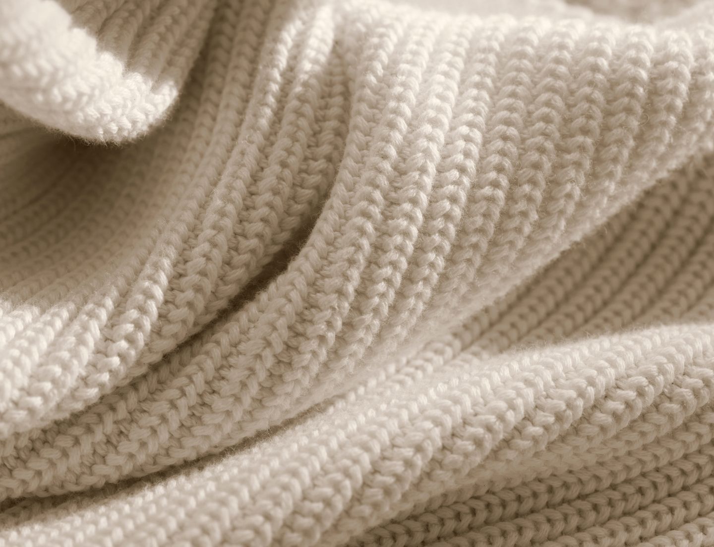 Boll & Branch Cable Knit Throw Blanket 100% Organic on sale Cotton Ivory $149.00