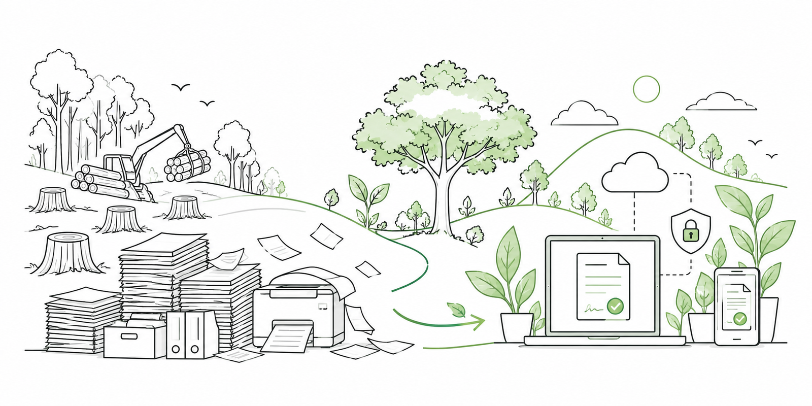 The Green Crisis: How Everyday Paper Use Adds Pressure to Our Forests | Lunetra