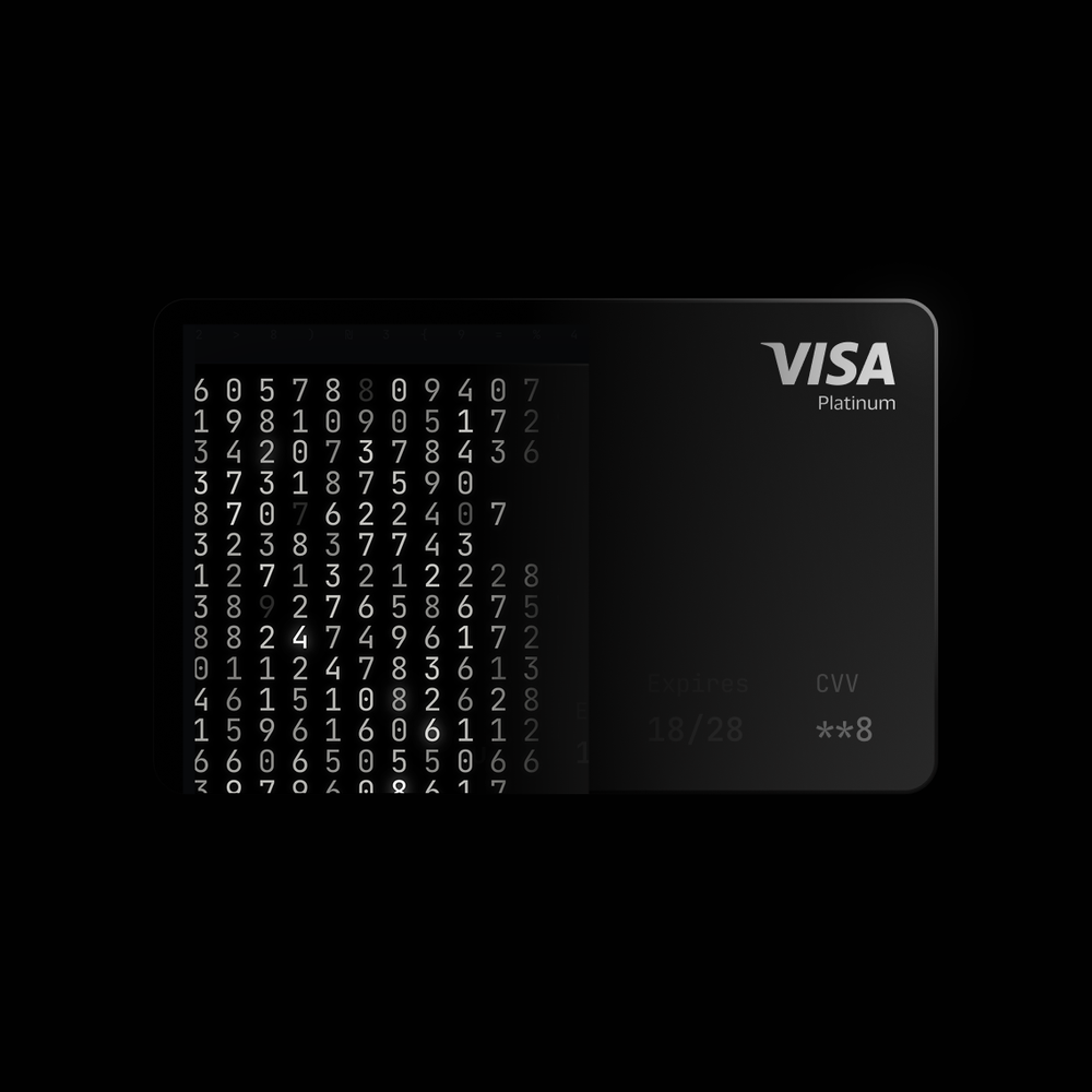 Oobit card overview