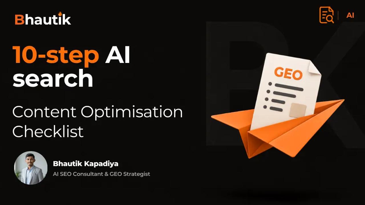AI Search Content Optimisation Checklist (2026)