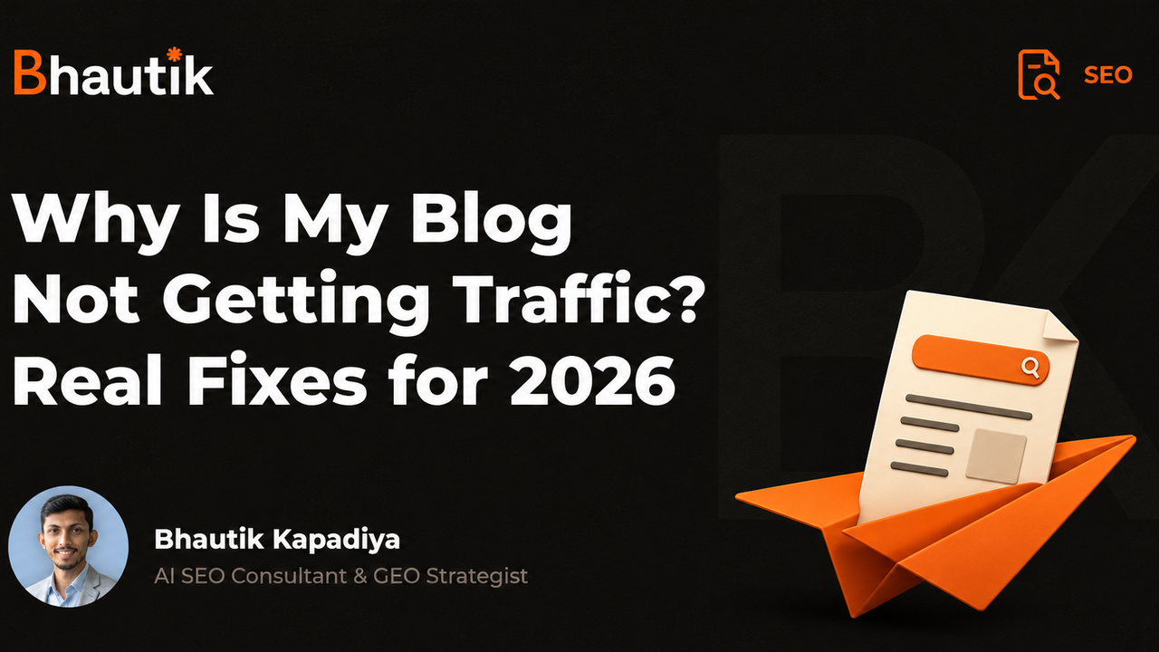 why blog is not getting traffic