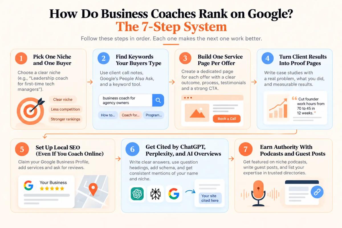 How Do Business Coaches Rank on Google? The 7-Step System