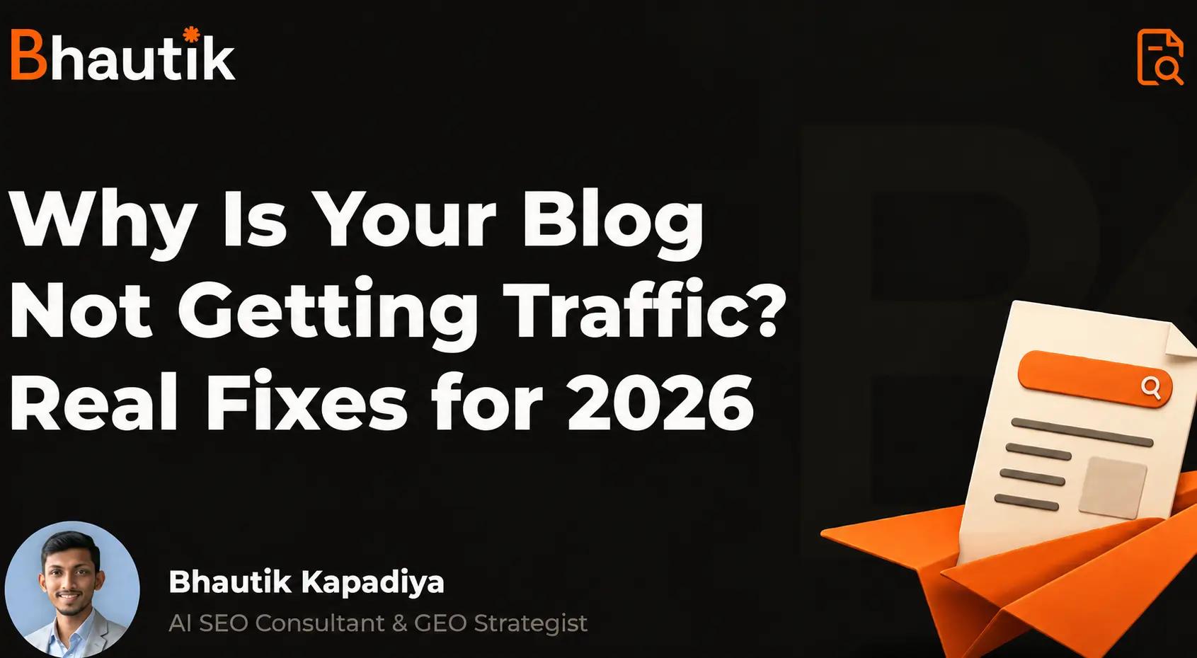 why blog is not getting traffic