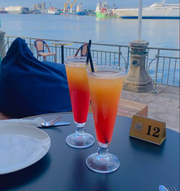 Cocktail by the sea at Riva