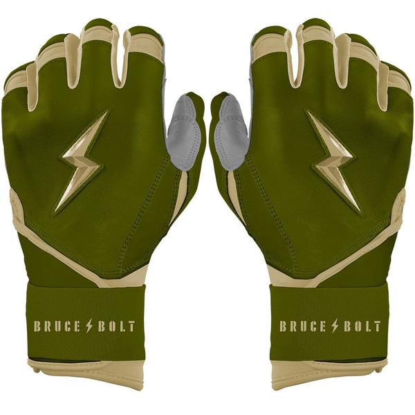 Bruce Bolt Patriot Series Long Cuff Batting Gloves