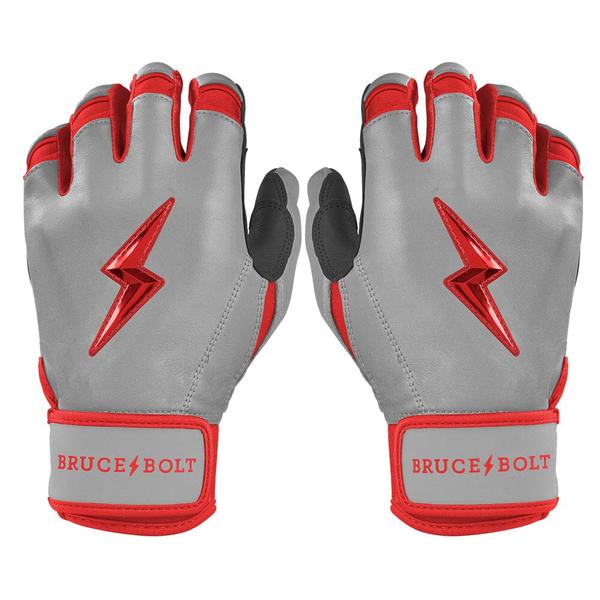 Bruce Bolt Grey Series Short Cuff Batting Gloves