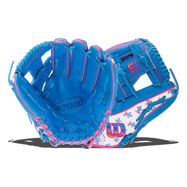 Wilson A2000 SuperSkin Autism Speaks SuperSnakeSkin 1786 11.5" Baseball Glove