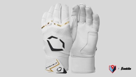 EVOSHIELD ADULT CARBYNE BATTING GLOVES WITH STRAP