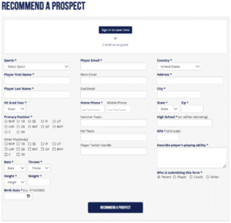 How to Get Invited to a Perfect Game Showcase