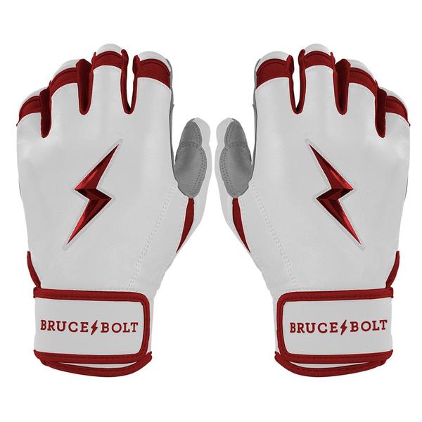 Bruce Bolt Chrome Series Short Cuff Batting Gloves