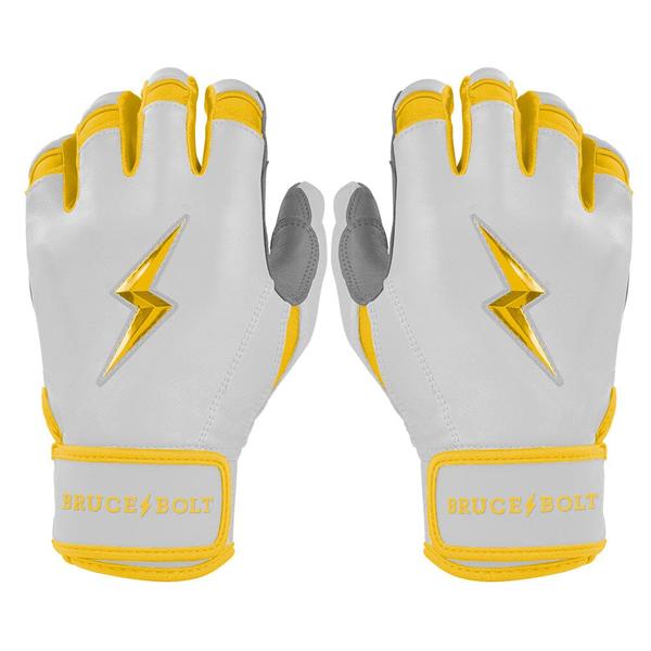 Bruce Bolt Chrome Series Short Cuff Batting Gloves