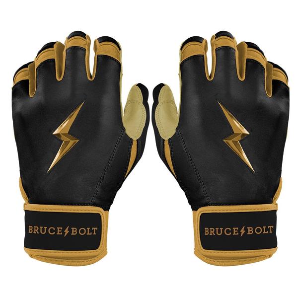 Bruce Bolt Gold Series Short Cuff Batting Gloves