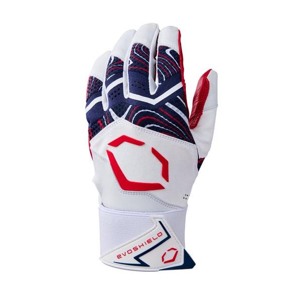 Evoshield Youth X SRZ USA Swirl Carbyne With Strap Batting Gloves