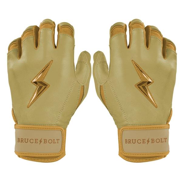 Bruce Bolt Gold Series Short Cuff Batting Gloves