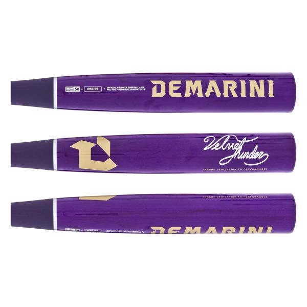 2027 DeMarini Velvet Thunder D54 Maple Wood Composite BBCOR Baseball Bat