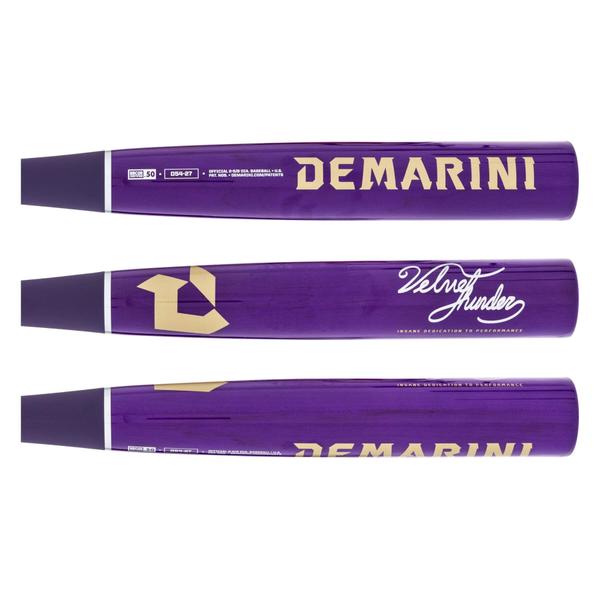 2027 DeMarini Velvet Thunder D54 Maple Wood Composite BBCOR Baseball Bat