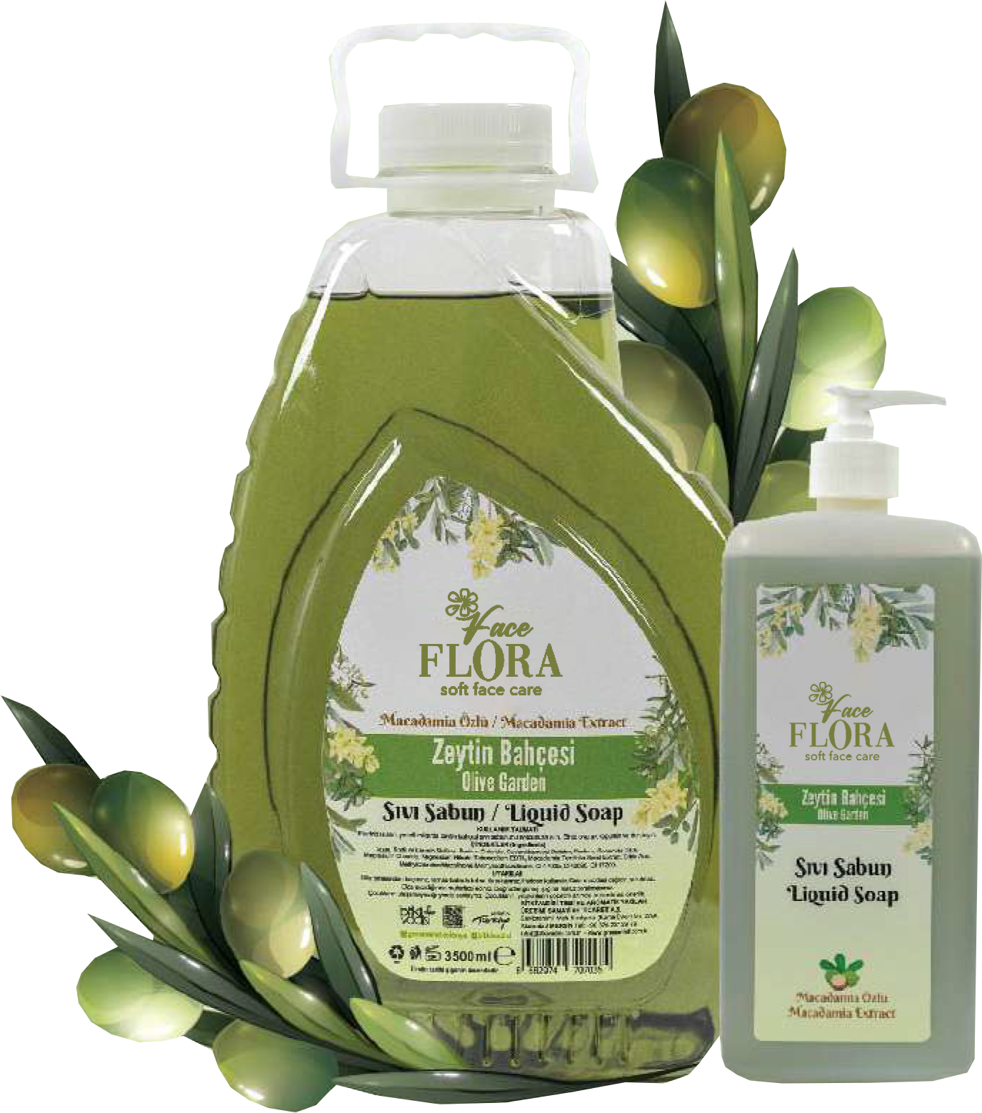 Face Flora Zeytin Aromalı Sıvı Sabun