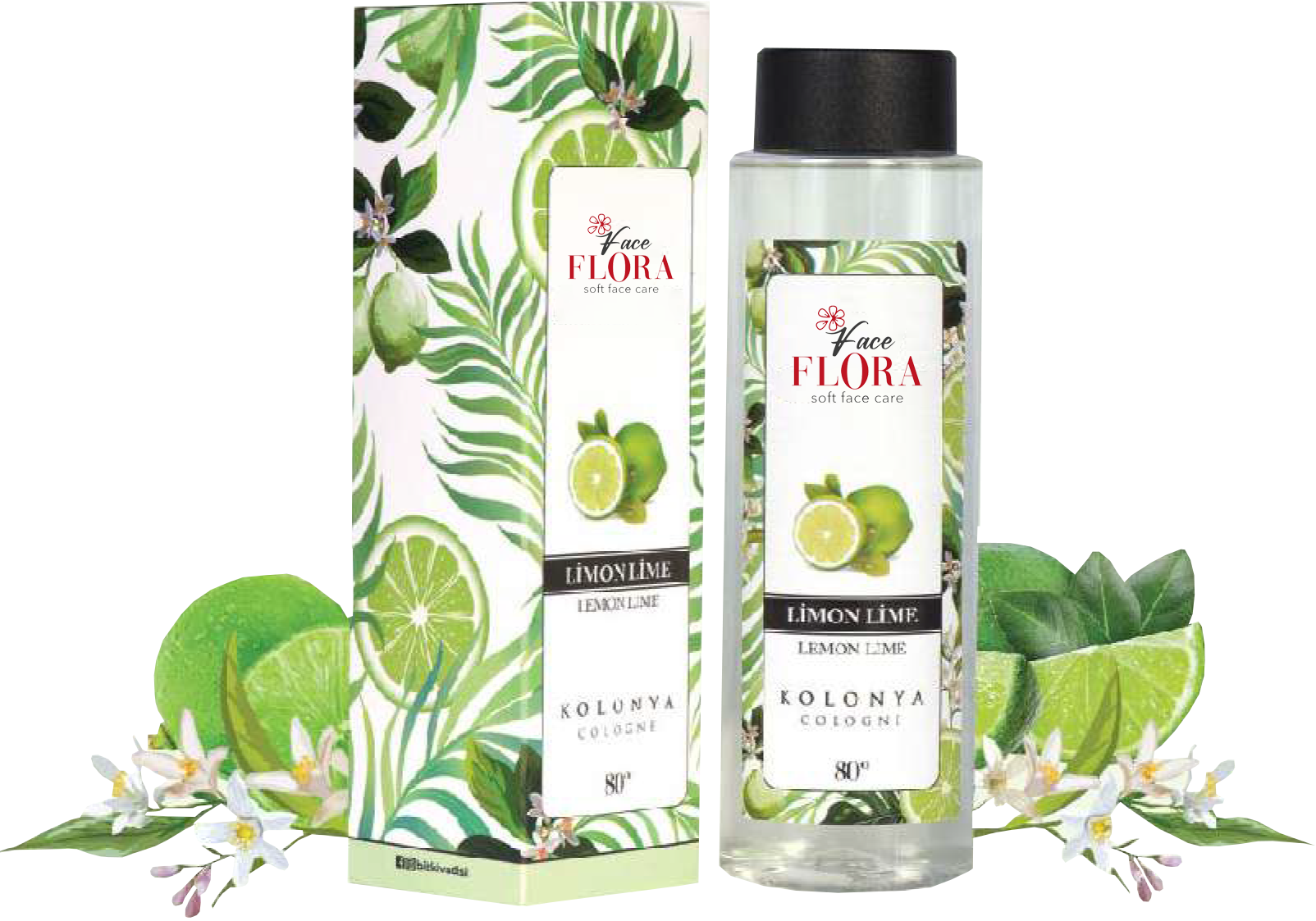 Face Flora Yeşil Limon Aromalı Kolonya