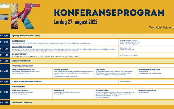 Programmet for førstehjelpskonferansen