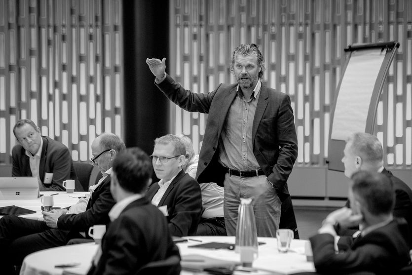 Aage Solberg, Chief Claims Officer, addresses a Loss Prevention Committee Meeting in Bergen