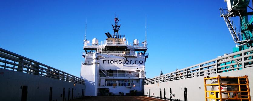 On the deck of a service vessel
