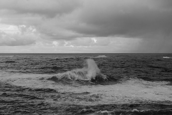 A stormy seascape