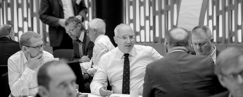 Members of the Loss Prevention Committee in discussion