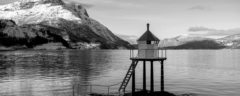 Norwegian fjord landscape
