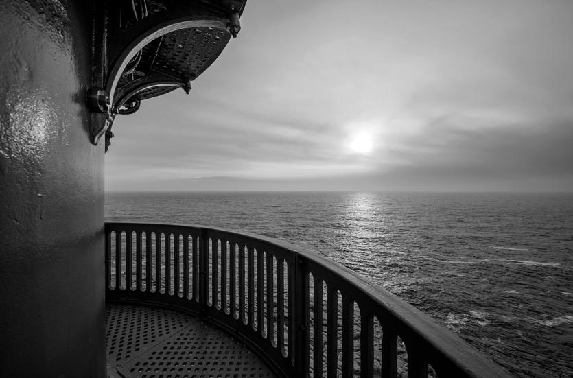 Lighthouse and the ocean
