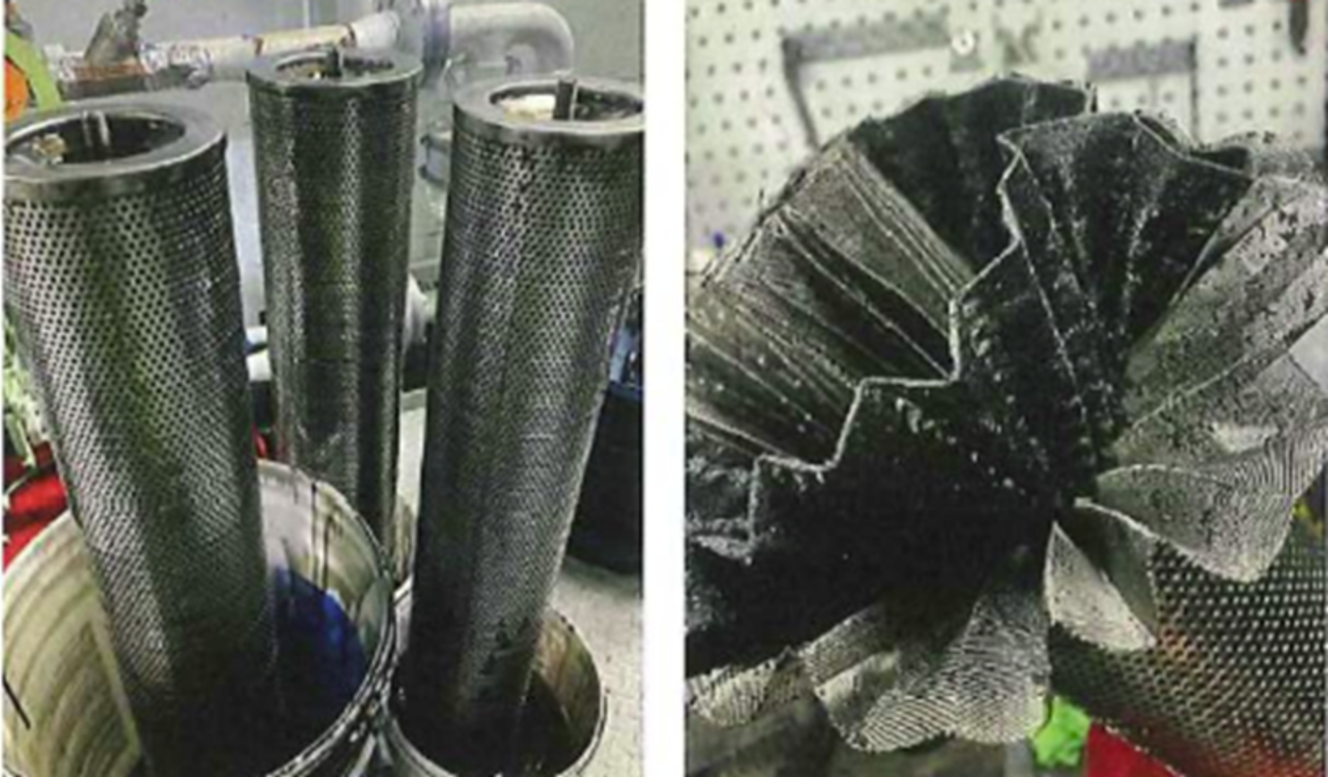 Unoriginal/wrong type of lube oil filter used.