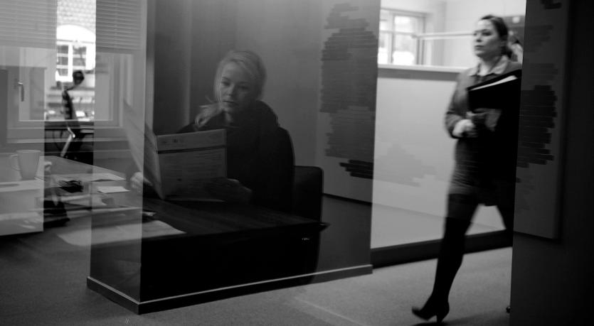 People working in an office
