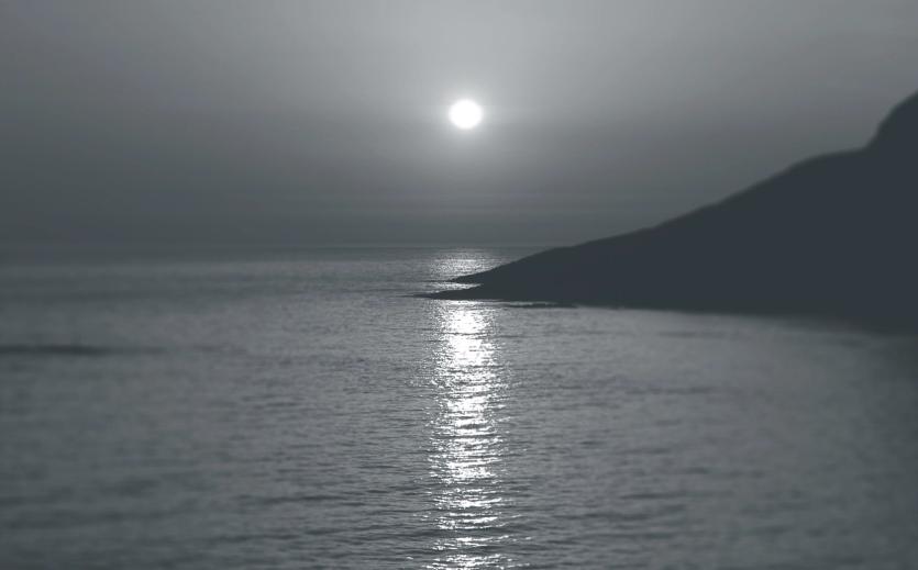 Sunset over a calm sea