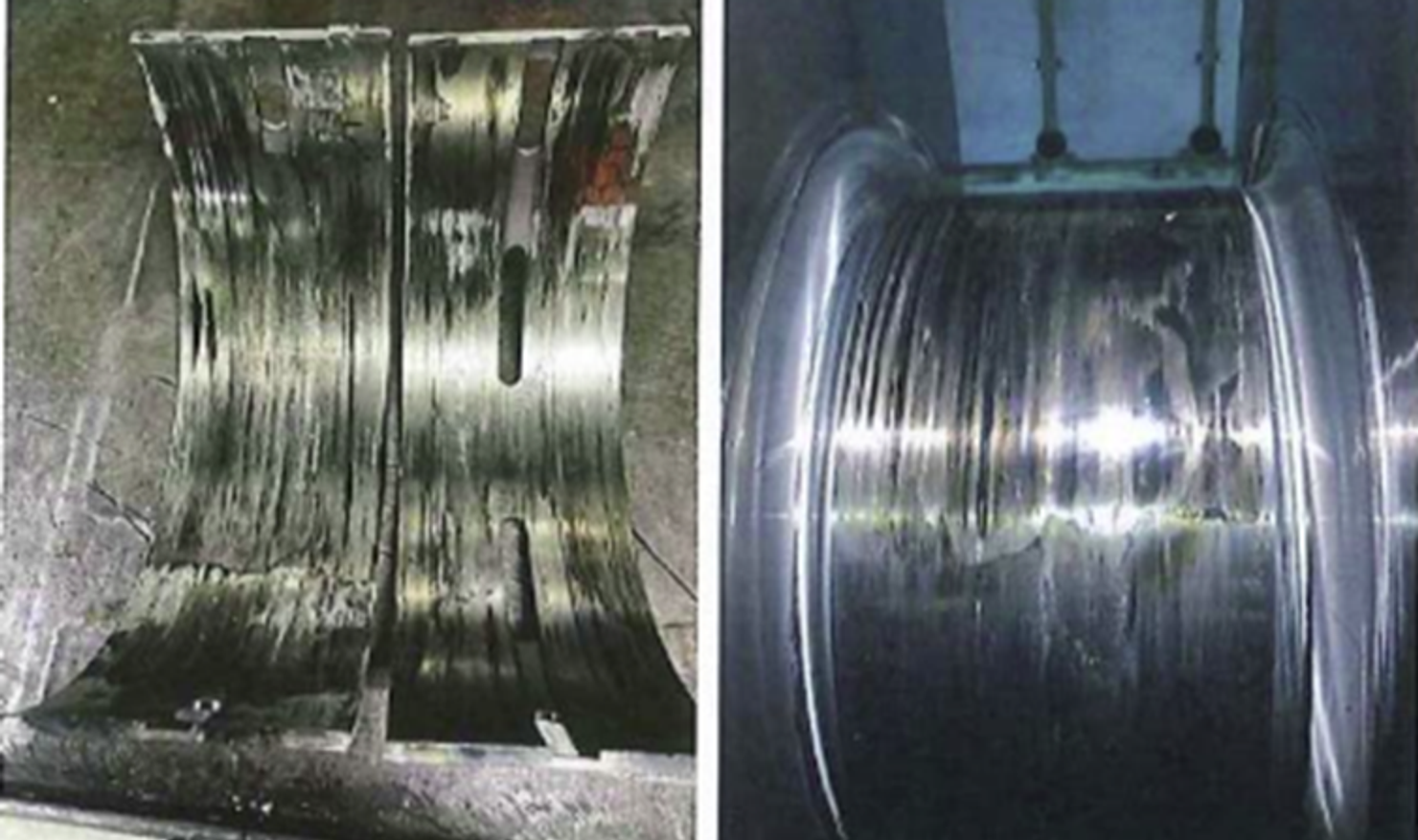 One example is a case where the crankshaft had to be replaced. The direct cause was damage to connecting rod bearings and crankshaft journals.