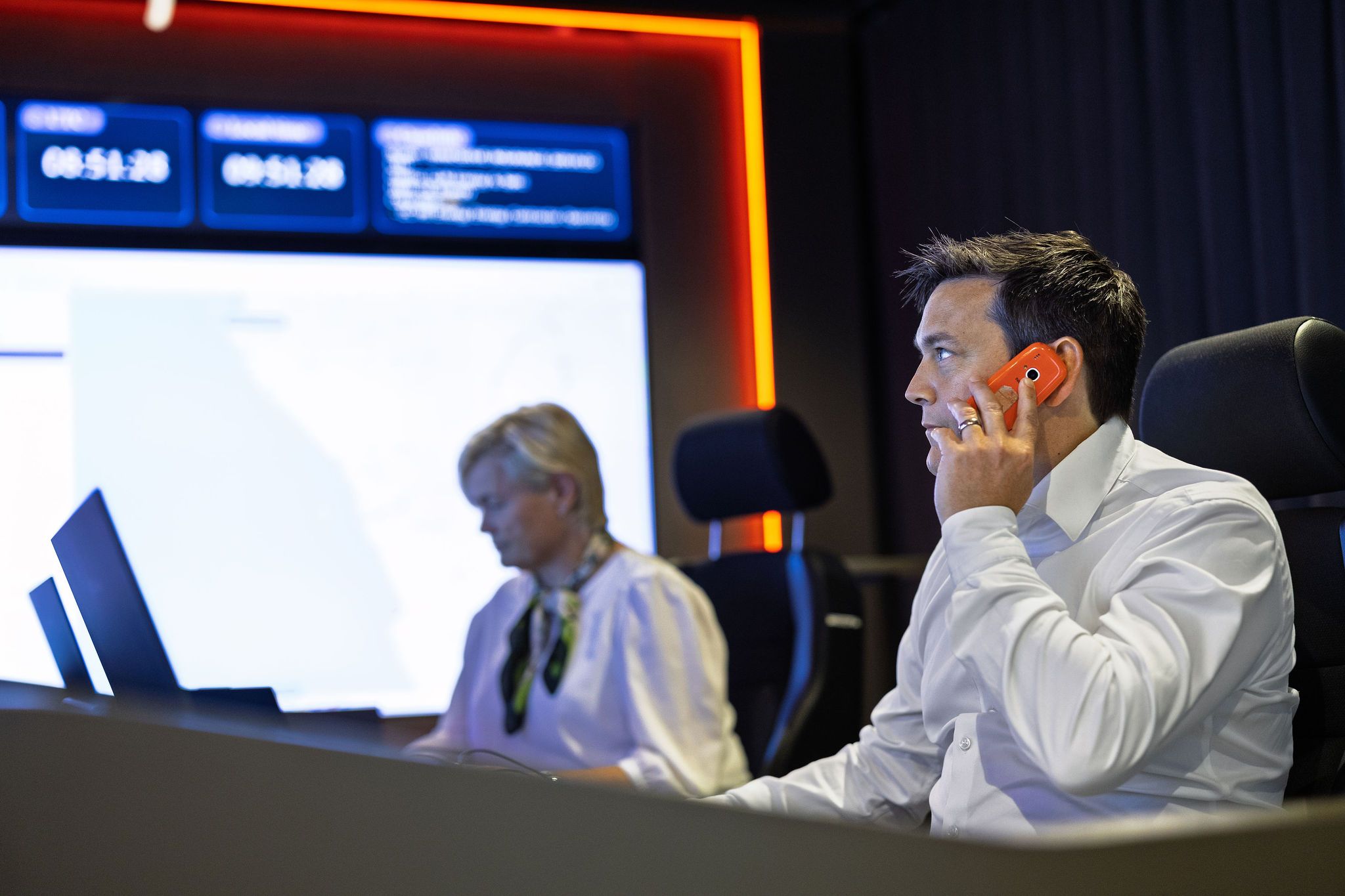 Claims personnel in Situation Room, Oslo