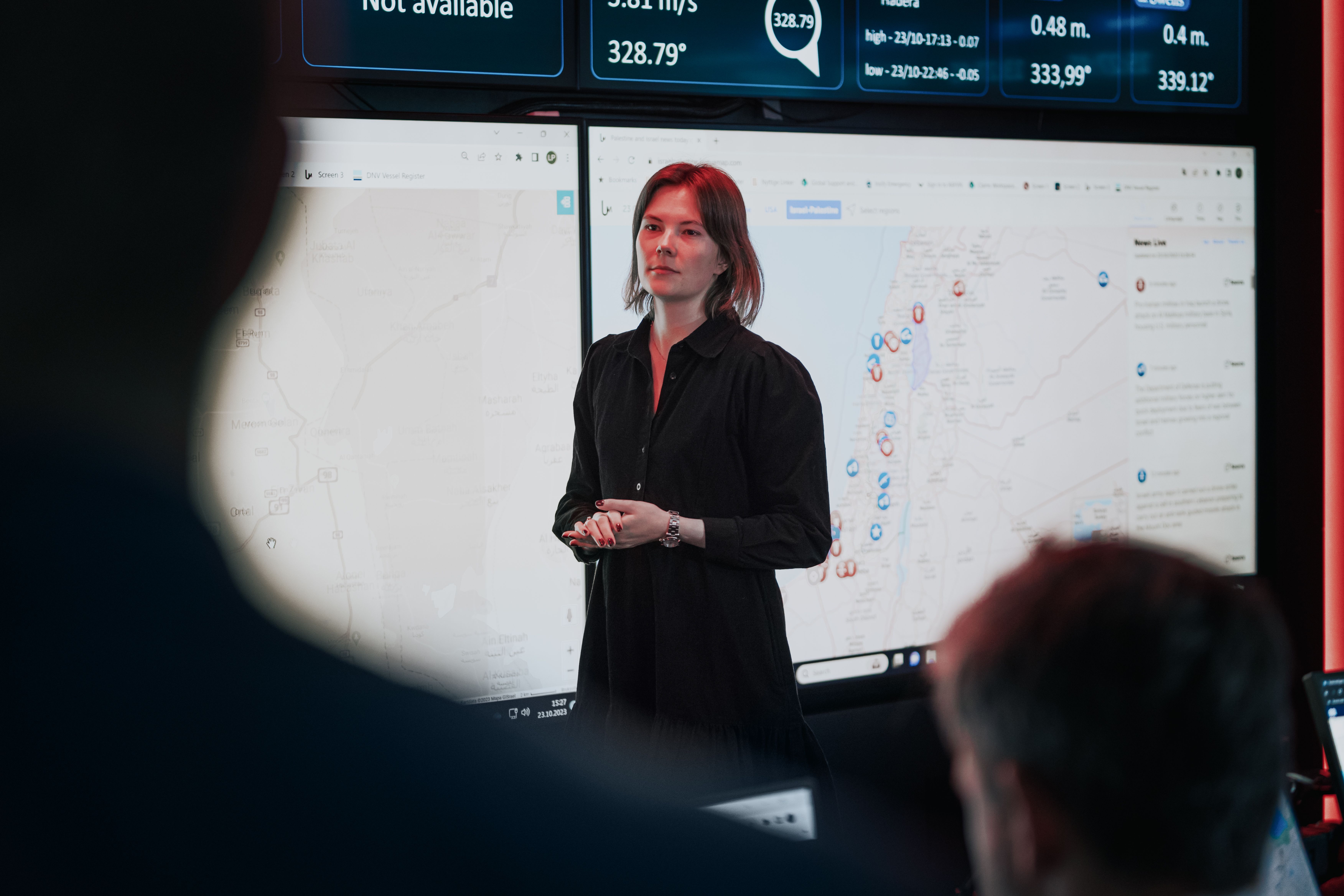 Incident response team mustered in the Situation Room