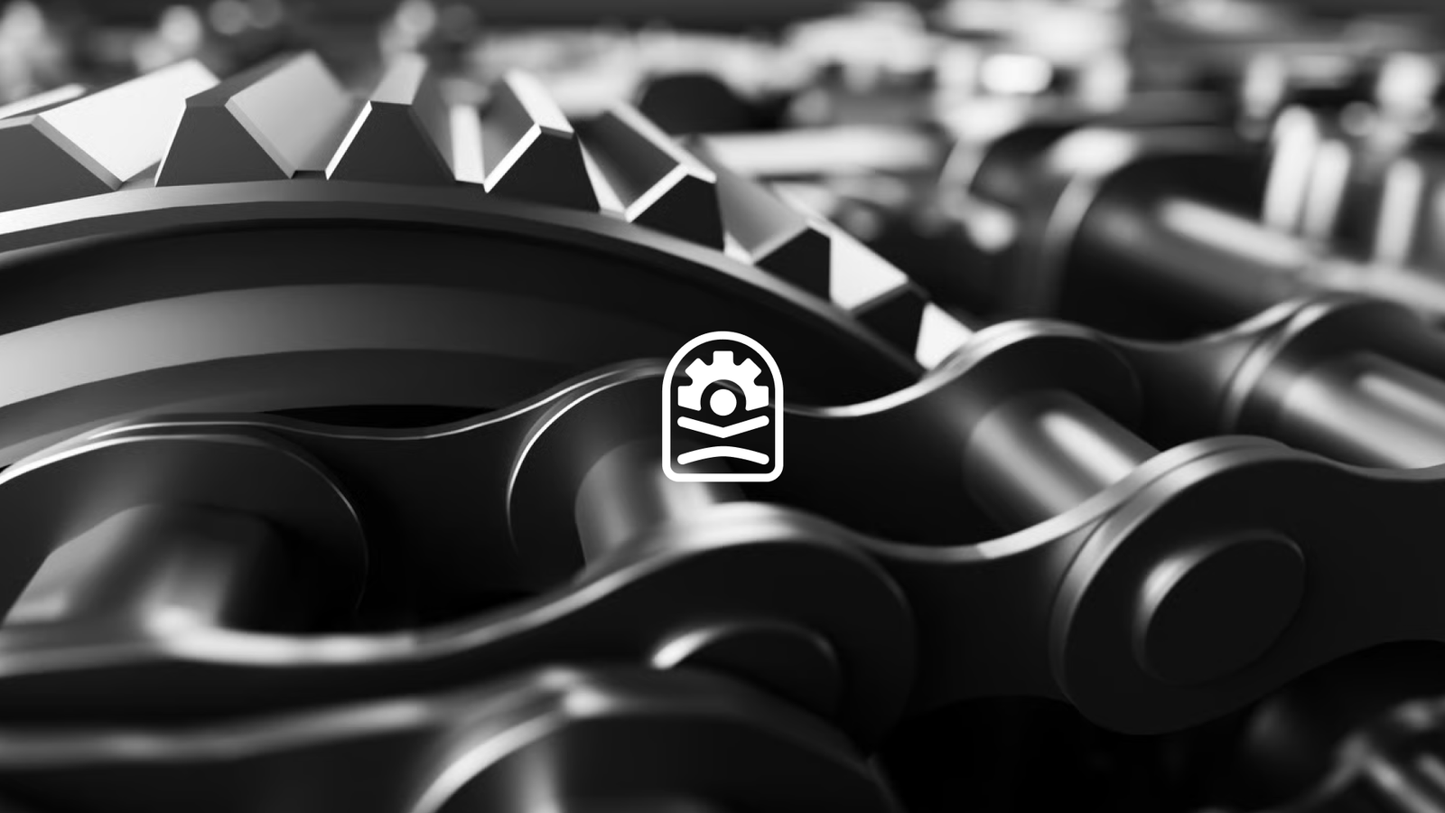 The Kalvia mark set against machined gears