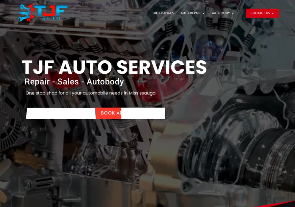 TJF Auto Services Inc. 官网首页截图