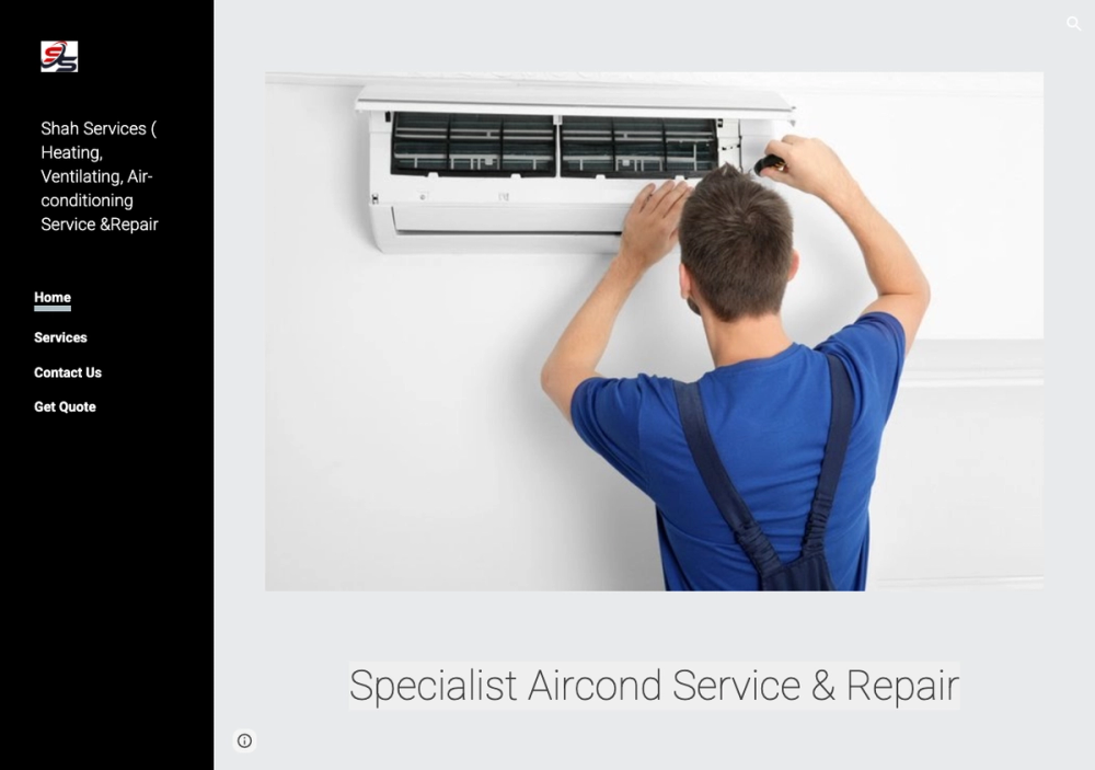 官网首页截图 · 2026-10-17 Shah Services l HVAC Specialist Air-conditioning Service &Repair i-City i-Soho, Shah Alam, KL l Aircond Service 官网首页截图