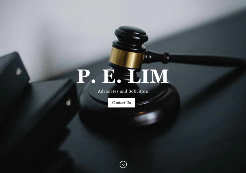 P. E. LIM | Litigation & Dispute Resolution Lawyers | Petaling Jaya & Kuala Lumpur 官网首页截图