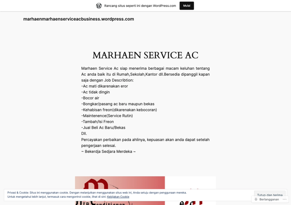 官网首页截图 · 2026-10-14 MARHAEN SERVICE AC 官网首页截图